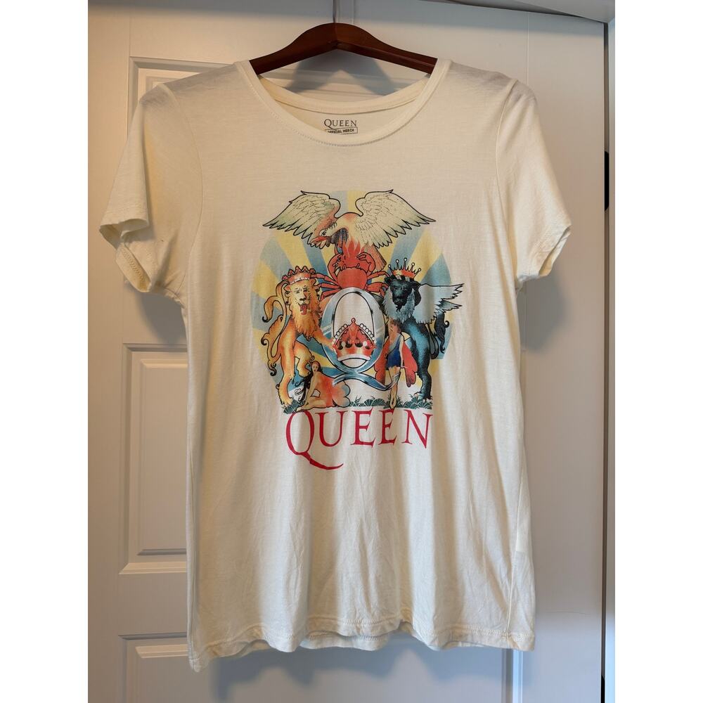 Lucky Brand Queen 'Day At The Races' Iconic Band Tee, Women's Size M - Picture 2 of 6